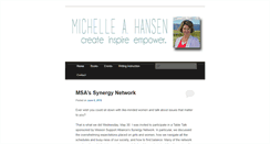 Desktop Screenshot of michelleahansen.com