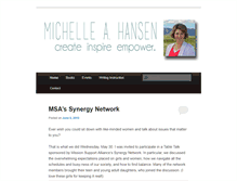 Tablet Screenshot of michelleahansen.com